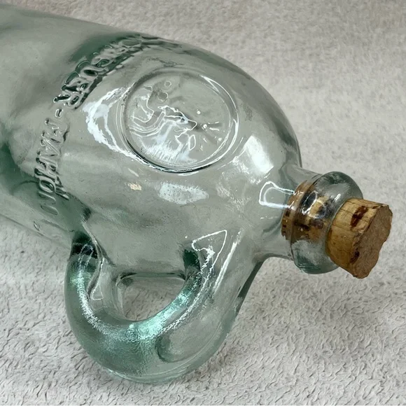 Vintage Glass Bottle w/Cork Gin Xoriguer-Mahon-Menorca, Spain-16oz-Vtg-90s-Retro - Picture 13 of 13